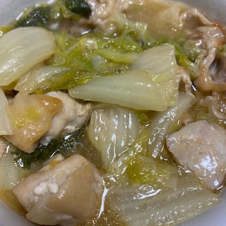 白菜と鳥肉の中華煮